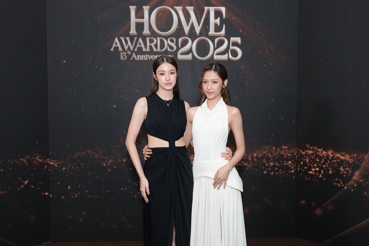 GMMTV's tweet image. นักแสดง GMMTV “เต-นิว, น้ำตาล-ฟิล์ม, เอมี่-บอนนี่, วิลเลี่ยม-เอส, LYKN (วิลเลี่ยม, เลโก้, นัท, ฮง, ตุ้ย) และ โพก้าซัง” ร่วมงานประกาศรางวัล “HOWE AWARDS 2025”