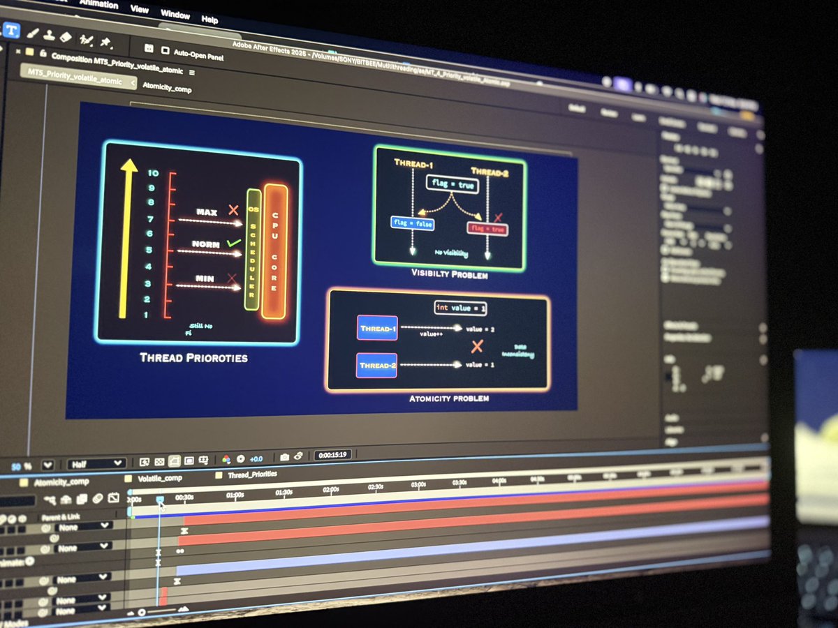 bitbee24's tweet image. Java Multithreading Series - From Basic to Pro!

Coming up in next episode…
1. Thread Priorities 
2. Volatile Keyword
3. Why we need Atomic’s in multithreading?

Subscribe &amp;amp; Staytuned to Bitbee YT 👇
🔗 youtube.com/playlist?list=…

#java #multithreading #series #youtube #threads…