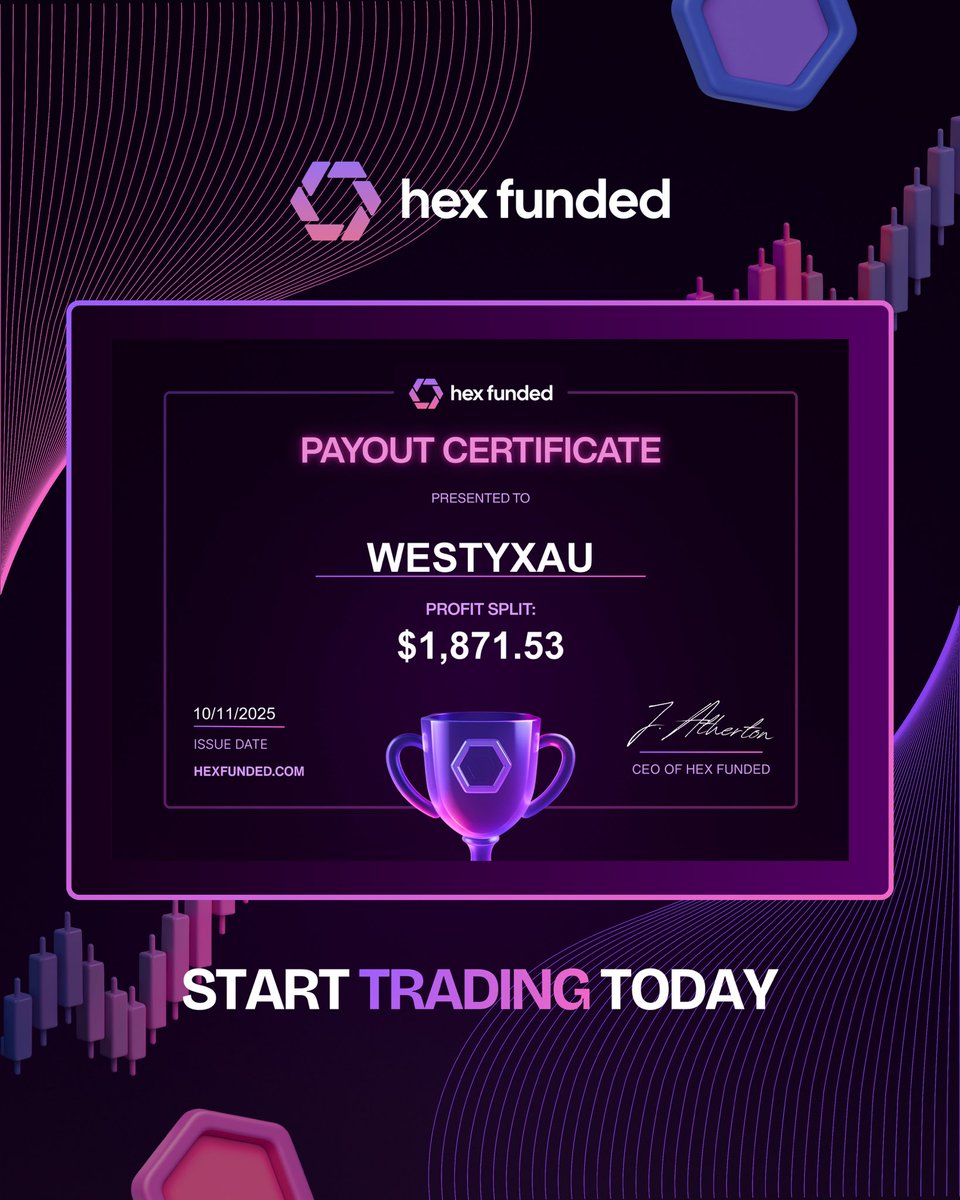 Congratulations to our traders who have received payouts this week 💰

WESTYXAU - $1,871.53
GABRIEL O - $810.80
HARRY PELHAM - $312.00

All paid out within 24 hours ✔️ 

We’re committed to providing traders with the most reliable platform in the industry to access  capital &amp; earn