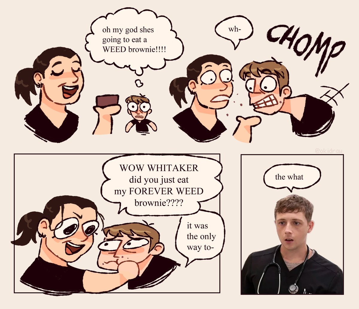 okidraw's tweet image. i want to draw real serious pitt fanart i promise i just have the brain of a tumblr user