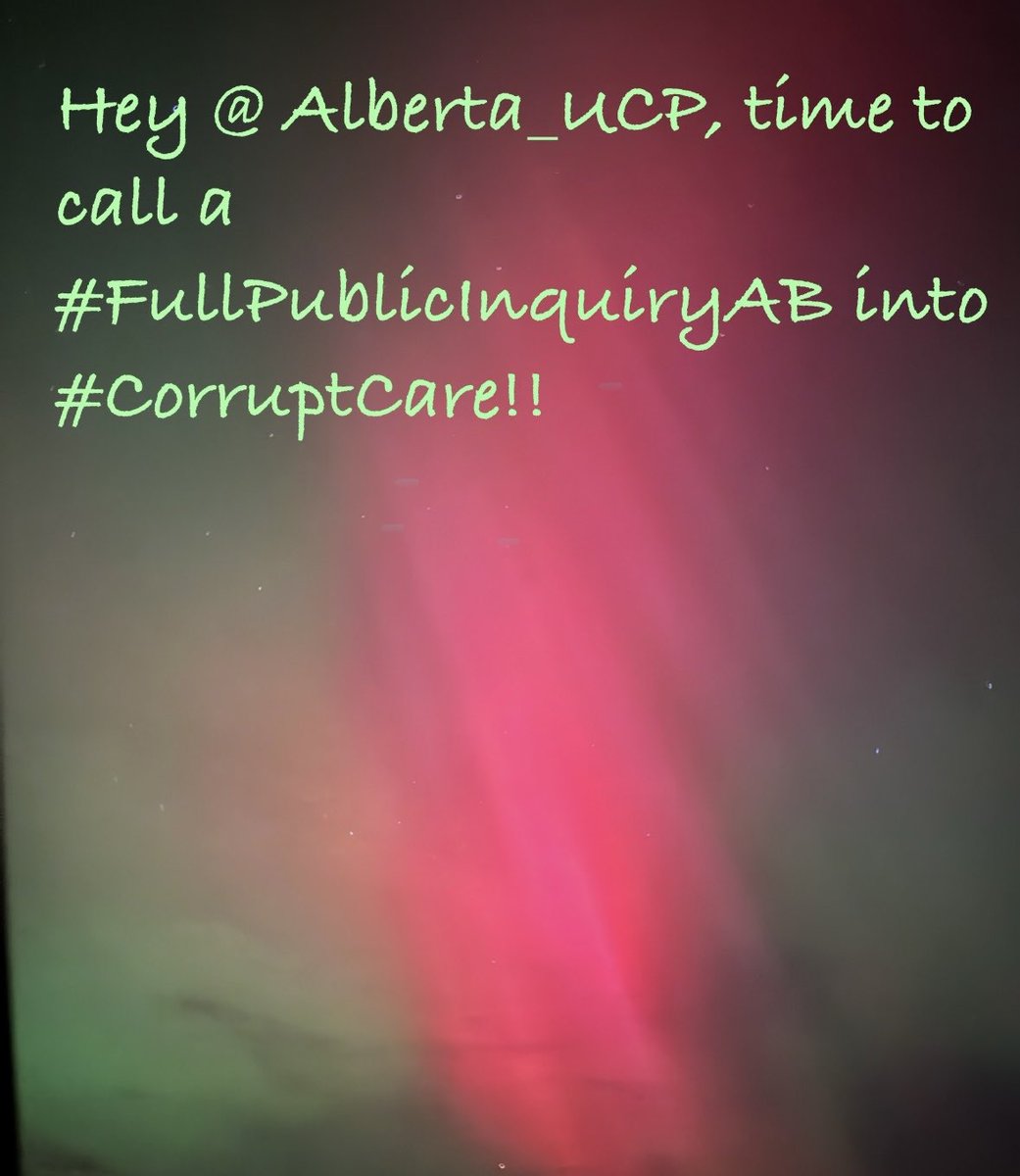 Day 45:

Hey <a href="/Alberta_UCP/">United Conservative Party of Alberta</a>, time to call a #FullPublicInquiryAB 
 into #CorruptCare. 

Tweeting EVERY SINGLE DAY until they call for a full public inquiry with #SubpoenaPower! 

#Alberta #UCP #RedforEd #ISupportTeachers #ISupportNursingCareStaff <a href="/ABDanielleSmith/">Danielle Smith</a> #GeneralStrike