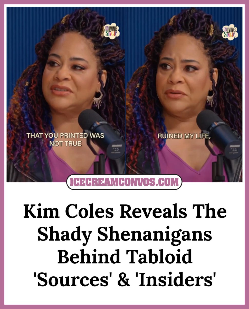 MsXaviB's tweet image. Kim Coles is pulling back the curtain on tabloid lies! 👀 The Living Single star revealed how shady “sources” nearly ruined her life. 🤨📰🍦 wp.me/pfXyHC-1iIG

#KimColes #Tabloids #ConsiderTheSource #ReLivingSinglePodcast #IceCreamConvos