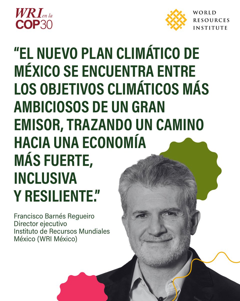 🇲🇽 México presentó su nueva #NDC en la #COP30, con un límite absoluto de emisiones para 2035, primera vez que cubre todos los gases y sectores.
