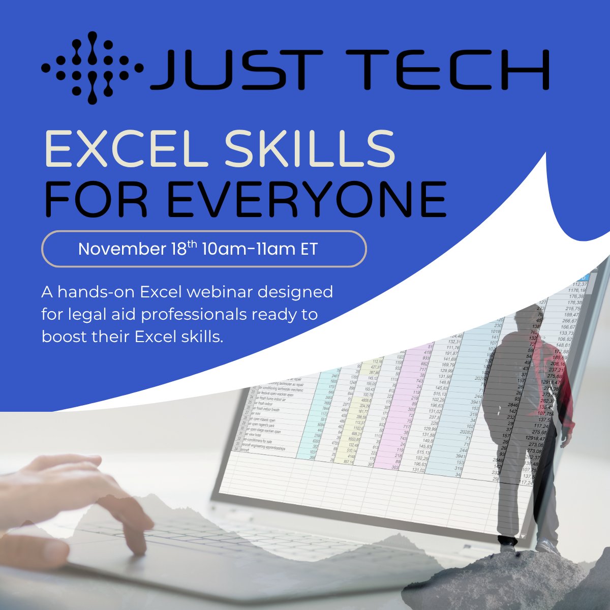 The “Excel Skills for Everyone” webinar is almost here!
Join us this upcoming Tuesday, November 18, for real-world Excel skills you can use right away.

🗓️ When: November 18, 10am-11am et
🎟️ Register here: hubs.la/Q03RY-ng0

See you there!