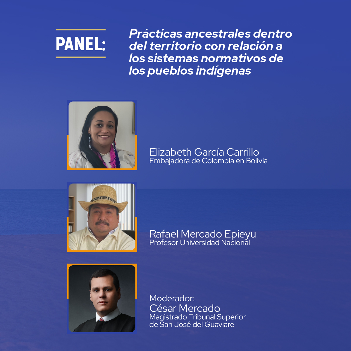 judicaturacsj's tweet photo. 📢 ¡Llega el XII Encuentro Nacional de la Jurisdicción Especial indígena!

Conoce a los conferencistas y panelistas que nos acompañarán durante el 13 y 14 de noviembre en Albania, La Guajira.

¡No te lo pierdas!

#TerritorioYJusticiaIndígena https://t.co/v89dfbenNI