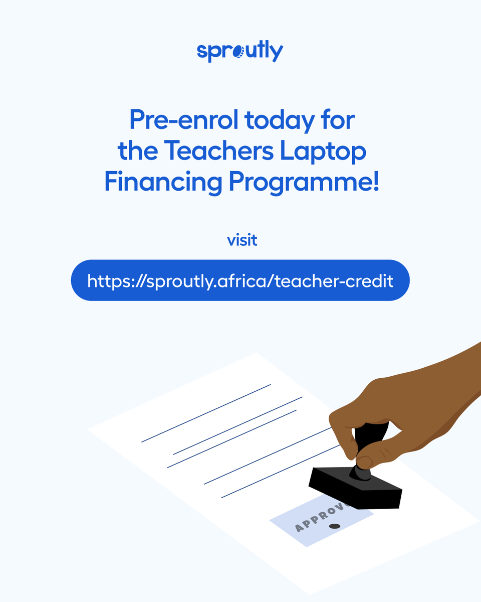 We’re helping teachers across Nigeria own the tools they deserve. 

Be one of the 1 million teachers getting laptops through Sproutly, with free MTN internet included

👉 Own yours today: zurl.co/l1H9T

#laptop&amp;internet4teachers #teachers #school #laptop #finance