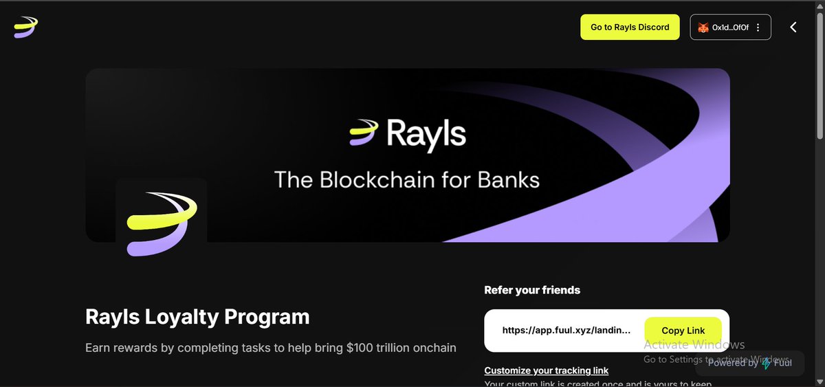 0xbl4cksheep's tweet photo. Rayls (@RaylsLabs )just opened the most underrated on-ramp in crypto: a loyalty program that rewards you for learning actual institutional-grade blockchain.
NO fluff, no airdrop farming.
let's break it down.
Rayls builds private payment rails for banks.
$100T in deposits, 6B customers tokenized, compliant, ZK-encrypted.
Think JPMorgan meets Ethereum, but with built-in KYC and quantum resistance.
Use case:
A Brazilian Bank issues tokenized BRL.
A Korean fund buys it privately.
Settlement in seconds, audit trail intact, no public exposure.
That's live on their testnet today.
Loyalty program = structured onboarding.
Earn Rayls Points (RP) via quests:
- Follow + engage
- Mint free Ticket NFT
- Swap testnet RXP ↔️ USDTr
- Refer builders
Points ➡️ tiers➡️ rewards:
- Priority mainnet access
- $RLS airdrop weight
- $700k cash pool (Phase 1: $500K pre-TGE)
Leaderboard resets keep it fair.
Tokenomics (public info):
$RLS = governance + staking.
Supply capped.
Vesting for institutions and community.
Exact split post-TGE, but loyalty RP confirmed as allocation factor.
Roadmap:
- Testnet: 1.6M txns, 200K users
- Mainnet: Q1 2026
- CBDC pilots: LATAM + Korea
- VENs (private subnets) live by mid-2026
Partnerships:
ParaFi, Framework, Valor, Alexia.
$38M raised.
Parfin (parent) ran enterprise chains for Itaú, BTG.
Team built custody for $1B+ in RWAs.
Why it stands out:
Most L1s chase TVL.
Rayls chases regulated TVL.
That's the only path to $1T+.
Loyalty program is your front-row seat.
Join here:
https://t.co/EcmGANhGDt
If you believe TradFi moves on-chain through compliance, not chaos - this is the best bet.
What's your take, real adoption or just another L2?
Like, Repost, Reply, Quote, Share your view.