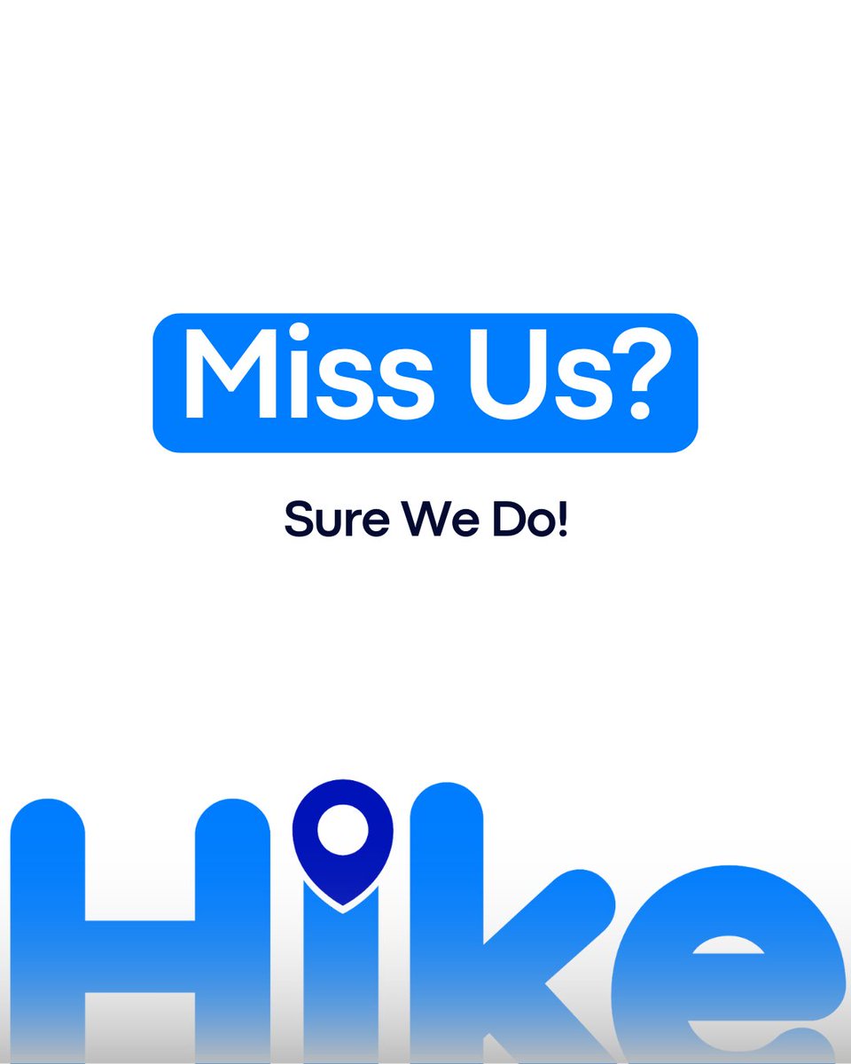 We’ve missed the road — and you! 🚗💙
Something exciting is on the way… stay tuned. 👀
#Hike #RideWithHike #ComingSoon