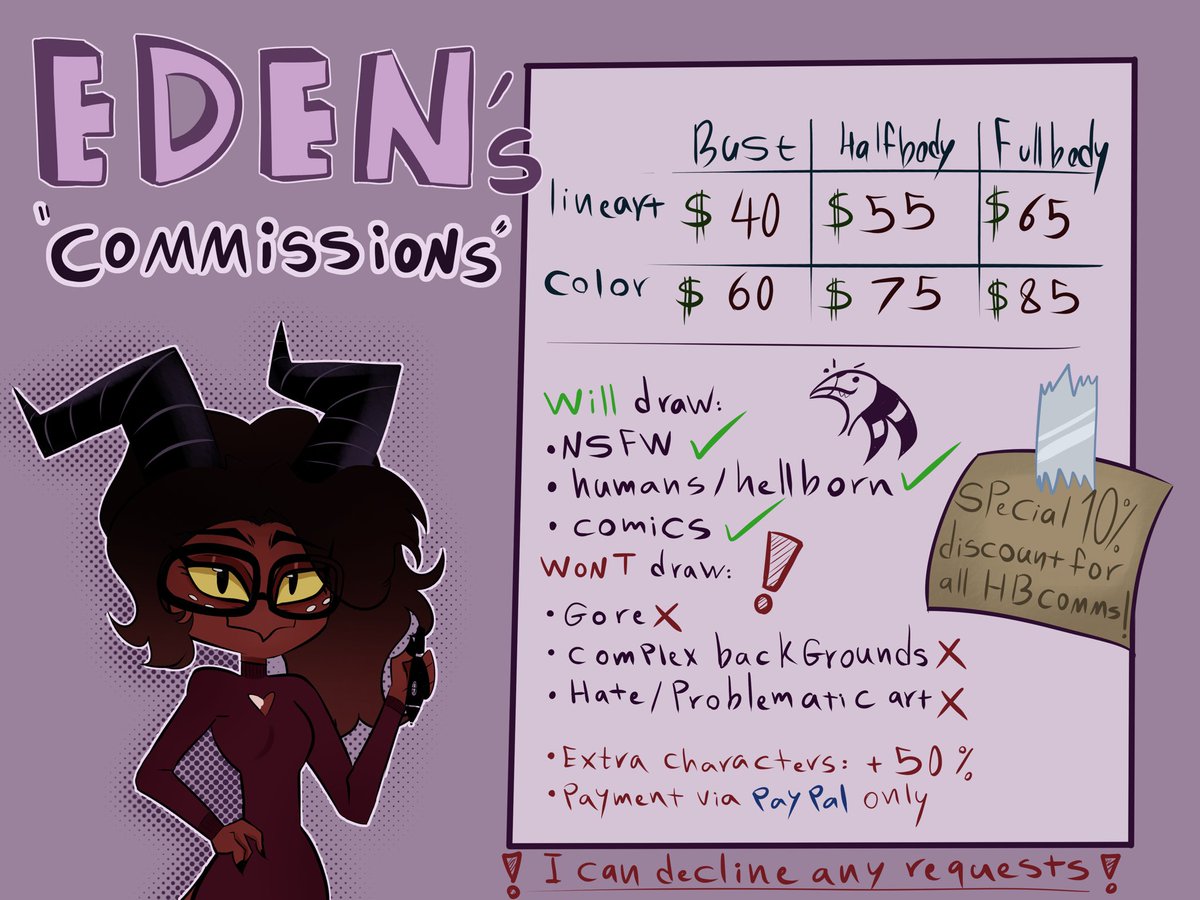 ♡eden♡ commissions open (@edensart36) / Posts / X
