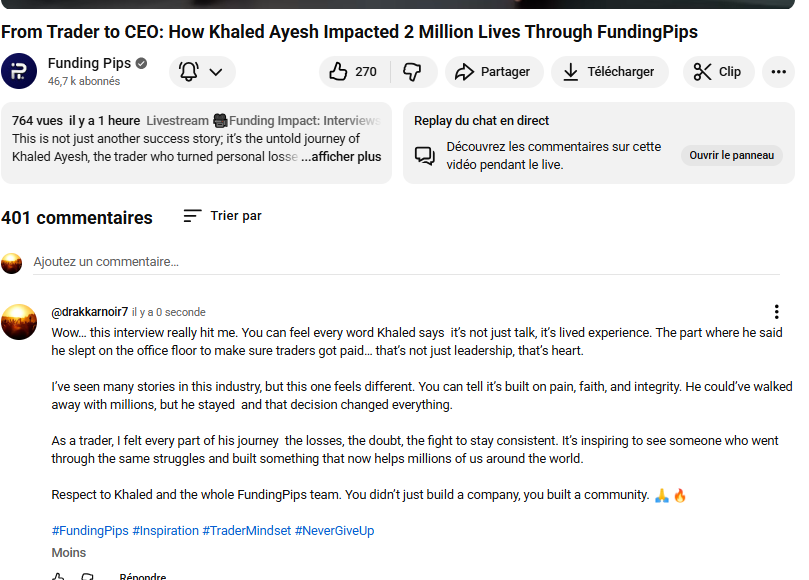 77NONAME1's tweet photo. Every word from Khaled feels real  lived experience, not talk.

He slept on the office floor to make sure traders got paid. That’s not just leadership  that’s heart. 

Respect to Khaled &amp; @FundingPips  you didn’t build a company, you built a family. 

 https://t.co/hgE2yxfwe3 https://t.co/IFgLjQTIu8