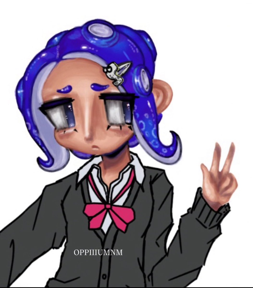 Different style practice wip with my og splatoon avatar (I was an amiiboling lmao) #splatoon #Splatoon3