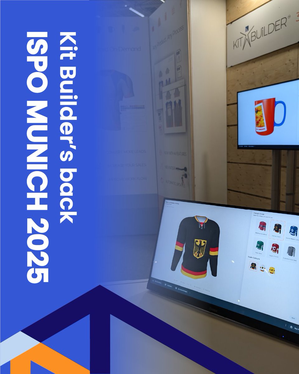 3DKitBuilder's tweet image. The countdown to ISPO 2025 is on!

See how Kit Builder’s 3D customizer is transforming sportswear sales and production.

Contact us to reserve your tickets!

📍Messe München
📅 30 Nov - 02 Dec
🕒 B1 - 101

#ISPO2025 #KitBuilder #3DCustomization #SportswearInnovation