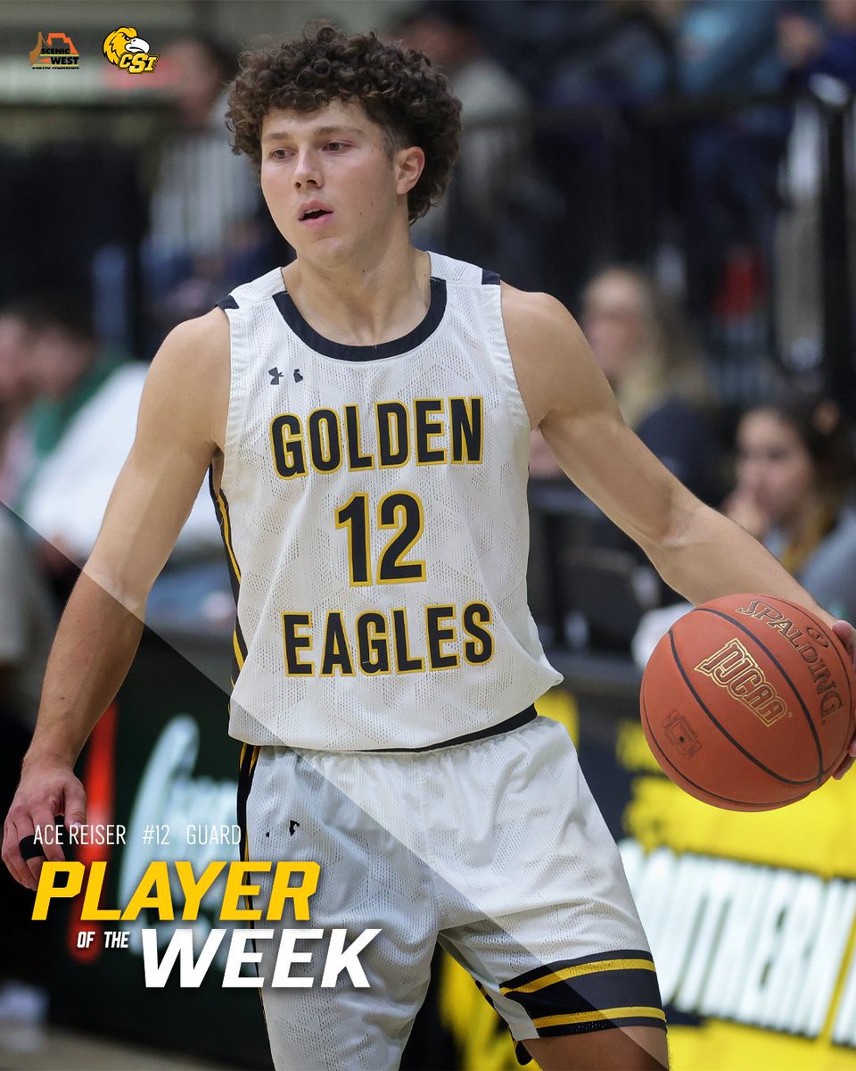 CSI_MBB's tweet image. Reis-ing above the competition, @ace_reiser12 is your SWAC Player of the Week!

Reiser averaged 17.3 PTS, 5.3 REB, 3.7 STL, and 3.7 AST, per game and shot 50% from the field across 3 games at the Battle for the Boot last week, while also being named Tournament MVP.