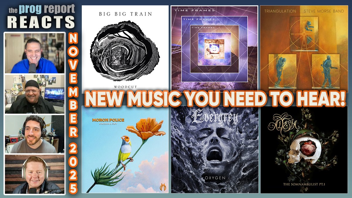 theprogreport's tweet image. New music reaction video with tracks from Big Big Train, Evergrey, Steve Morse Band, Moron Police, Jonas Lindberg &amp;amp; The Other Side, and Altesia.
Watch here: youtu.be/0ddhPcLWvas