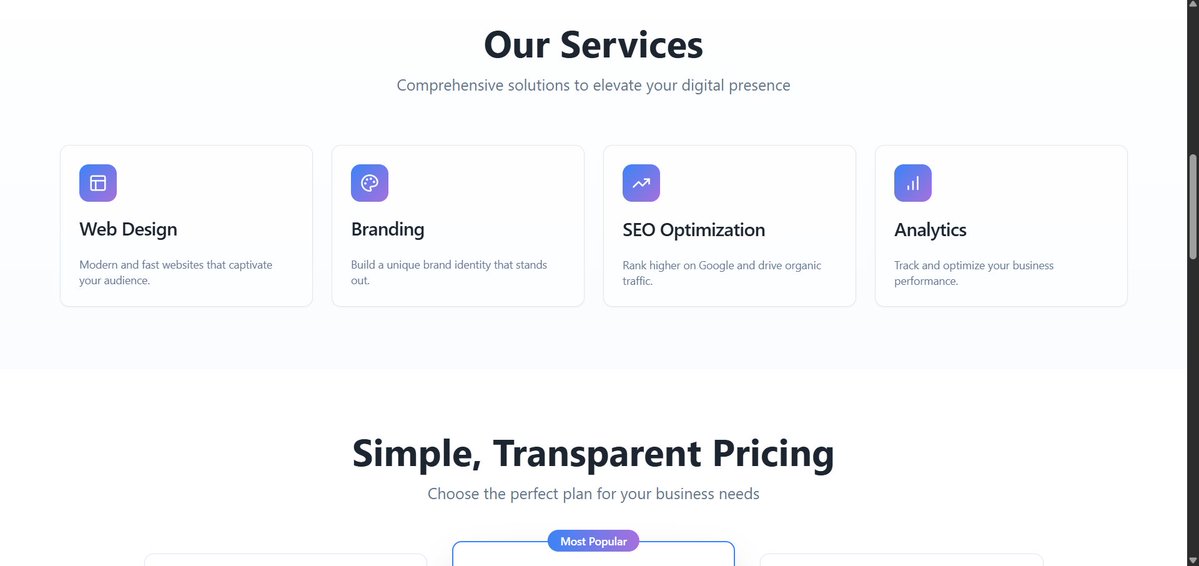 ArfaShoaib1984's tweet image. 🚀 Just built a clean &amp;amp; responsive Business Landing Page using
 Next.js + Tailwind + Framer Motion + TypeScript
🎯 Focused on conversions
💡 Simple. Modern. Fast.
Perfect for agencies, brands, and startups!

#Nextjs #WebDev #Frontend #Reactjs #LandingPage