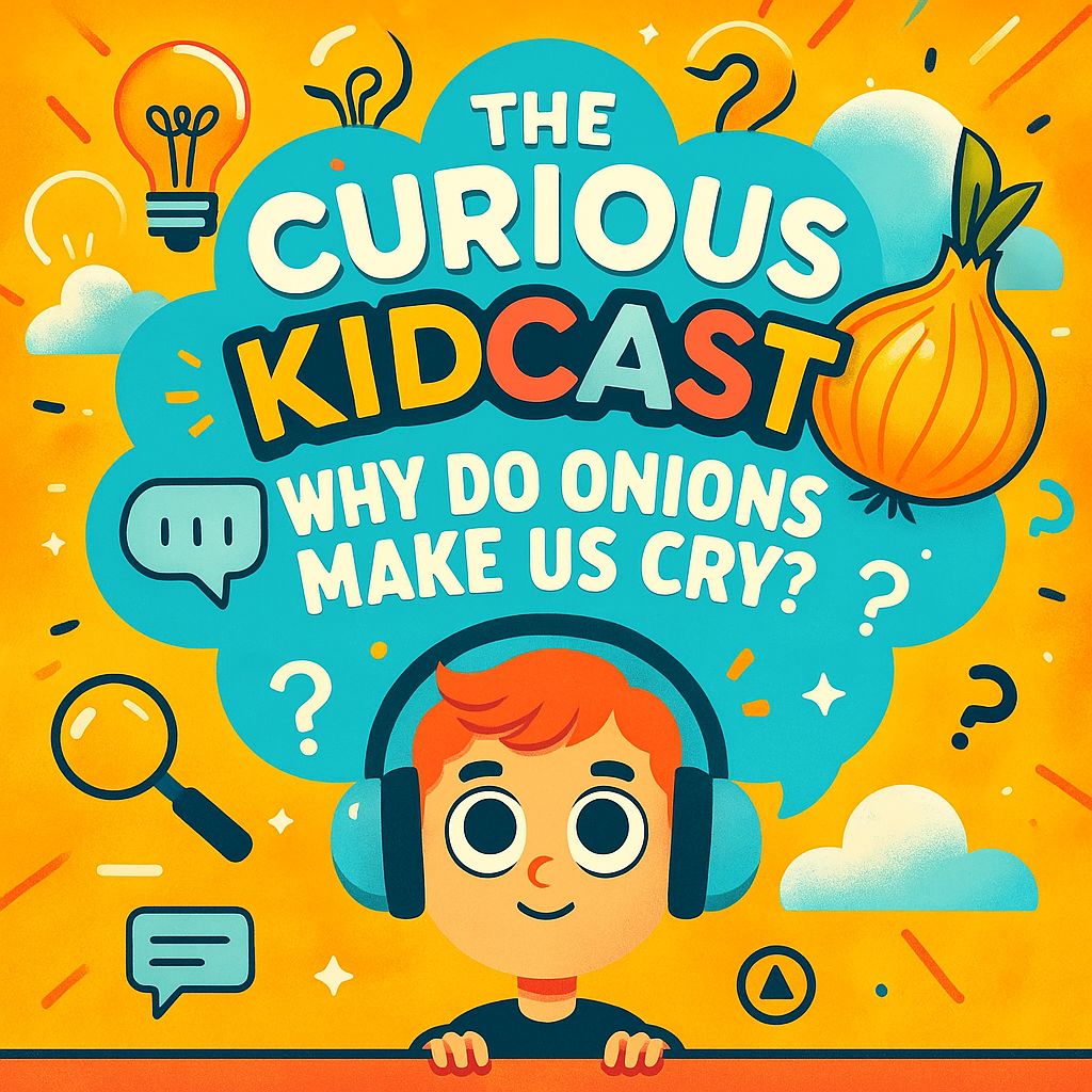 CuriousKidcast's tweet image. 🧅😭 Ever wondered why onions make us cry?
It’s not just you being emotional — it’s science in action! 🧪✨

🎧 New episode of The Curious Kidcast out now!
Available on all major podcast apps.
#CuriousKidcast #KidsPodcast #FunScience #WhyDoWeCry