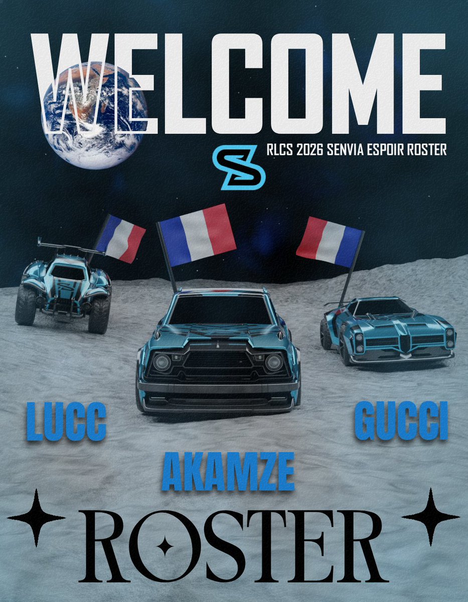 On mets un premier pas dans ces RLCS 2026🎖️

On vous présente l'équipe qui fera le tour de la planète 🌍: 
"SNV Espoir" 

- <a href="/Akamzerl/">Akamze</a> 🇫🇷
- <a href="/imguccirl/">🇪🇸 Gucci ツღ 🇫🇷</a> 🇫🇷
- <a href="/Luxc_rl/">luc †</a> 🇫🇷

12.11.2025 8pm 👀
