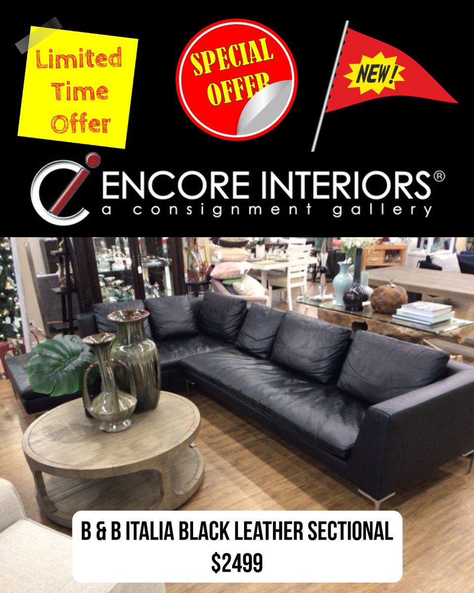ConsignmentFLA's tweet image. ✨ Limited Time Luxury Alert! ✨
Elevate your living space instantly with this stunning B&amp;amp;B Italia Black Leather Sectional from Encore Interiors!

#B&amp;amp;BItalia #ConsignmentFinds #LuxuryFurniture #EncoreInteriors #SpecialOffer #InteriorDesign #HomeDecor #DesignerDeal