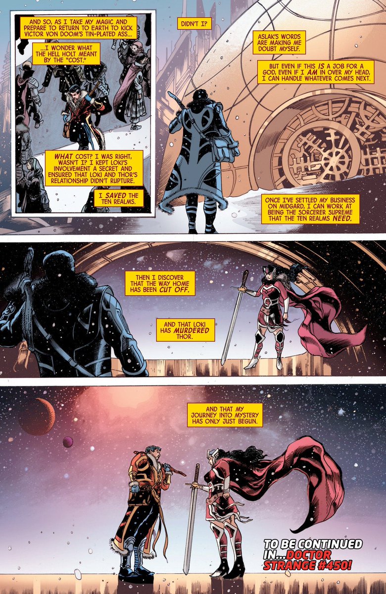 TBH, Doctor Strange of Asgard was fine, if not a little boring. I already miss MacKay and Ferry's run.

Not sure if I'll read Landy's continuation next month