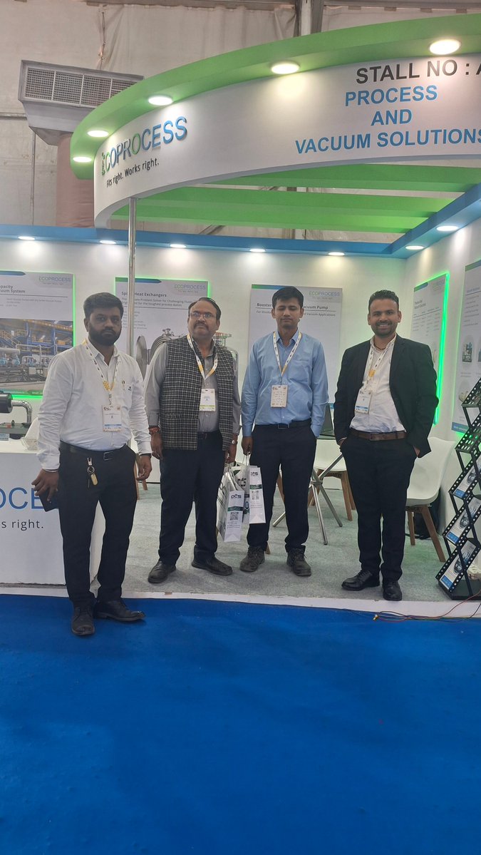 Economyprocess's tweet image. Day 1 at #DahejIndustrialExpo2025!

We’re live at Stall A53, showcasing advanced Vacuum Pumps, Vacuum Systems &amp;amp; Process Solutions engineered for tomorrow’s industries.

📍 Dahej GIDC, Gujarat | 📅 Nov 12–14

Come meet our team.
#ECOPROCESS #VacuumTechnology #ProcessSolutions