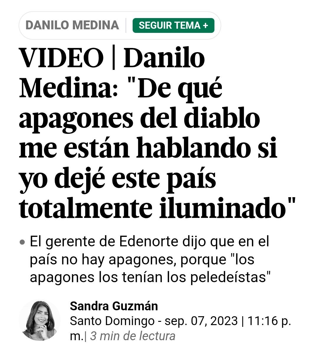 De qué apagones?