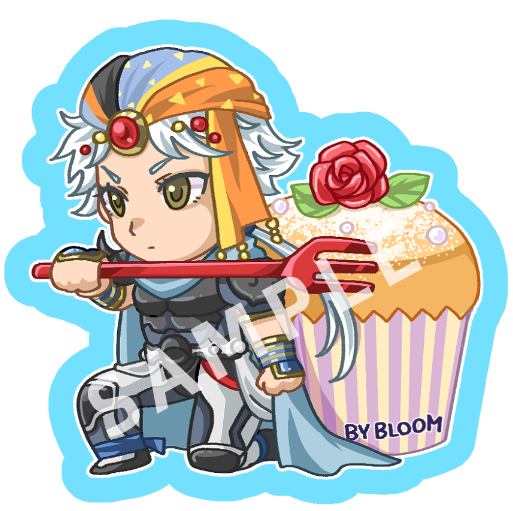 オマケの無配シールのフリオ君できたー！
カフェ＆スイーツがテーマ🧁☕️
6cmサイズを予定してます。