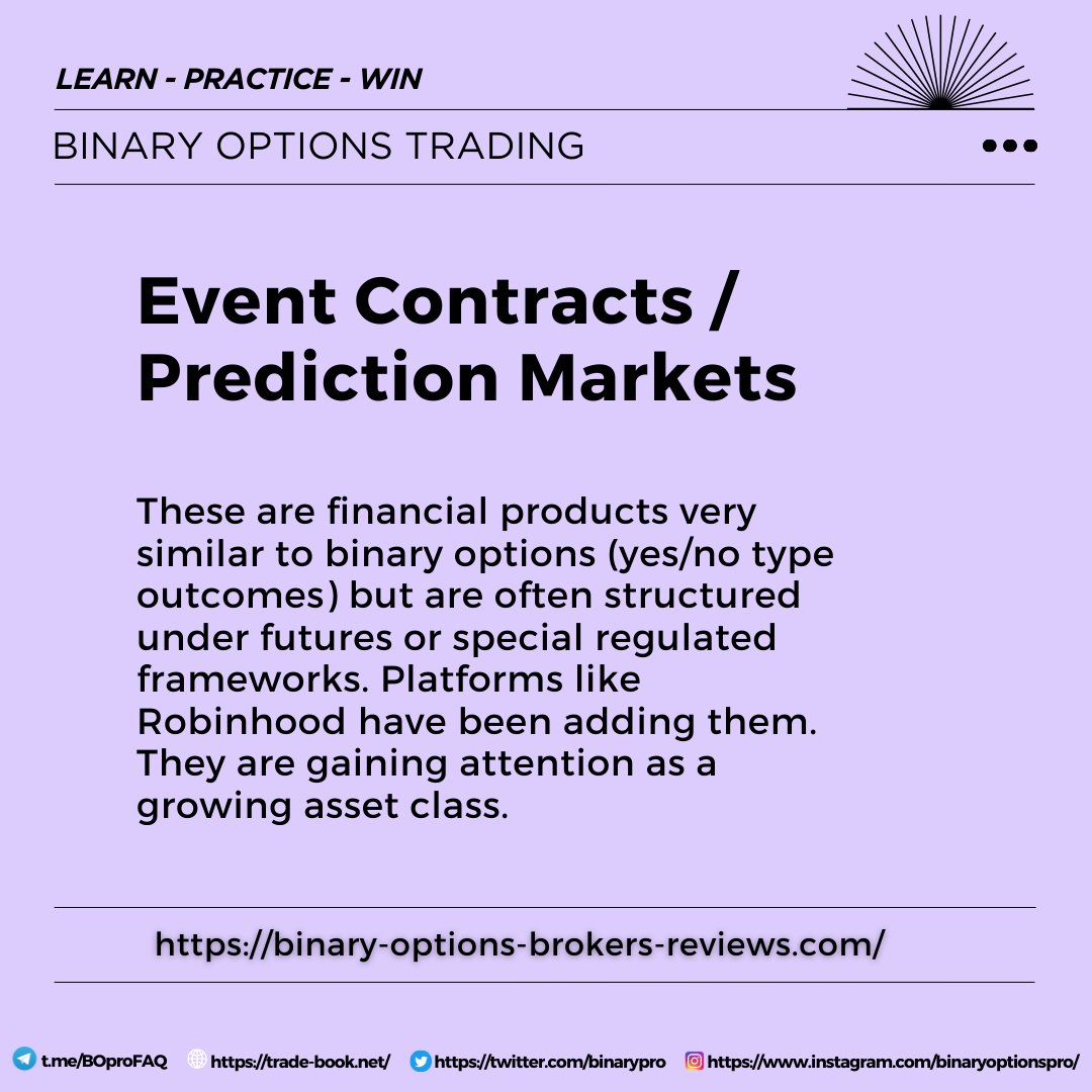 BinaryPro's tweet image. Event contracts and prediction markets are changing how traders interact with real-world outcomes. Instead of speculating on long-term market moves, you can now trade short-term events; like whether oil will close above a certain price or if the S&amp;amp;P 500 will end the day higher.…