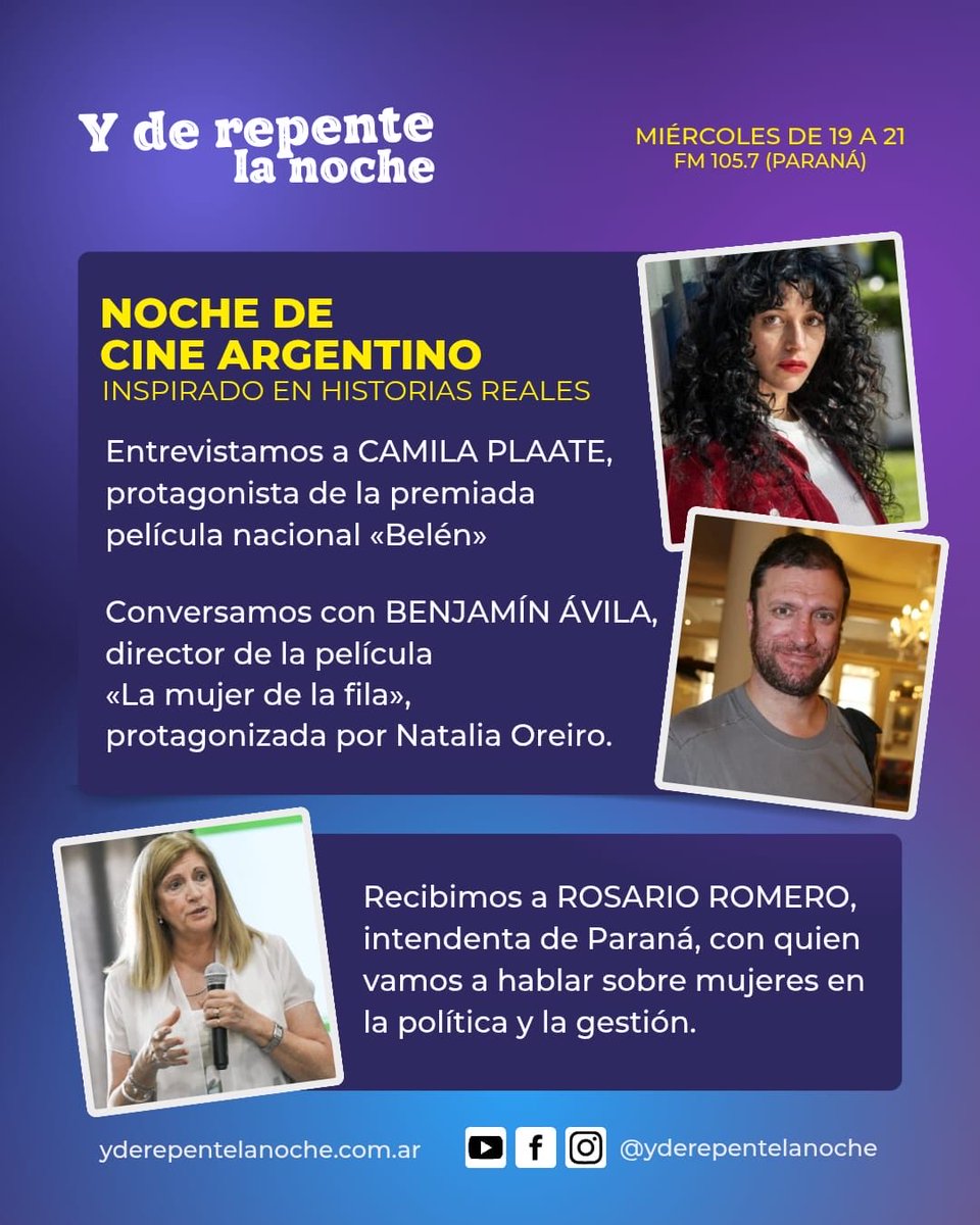sandramiguez's tweet photo. Hoy desde las 19 
Nos escuchamos 
@ydrlnok 
Escúchanos en vivo desde https://t.co/FR4VZajnVj https://t.co/Rgs9lHt8qI