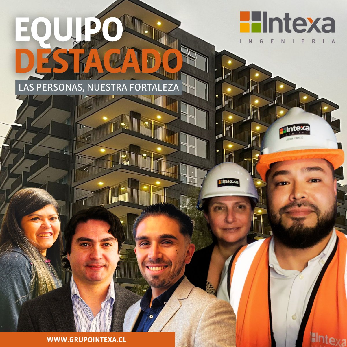 IntexaSA's tweet photo. 🏢Compromiso, profesionalismo y diseño innovador: así avanza el Proyecto Multifamily en Las Condes, con nuestro equipo como protagonista.👏

🙌 ¡Reconocemos y felicitamos a Ninfa, Johan, Loreto, Jeremy, Sergio, Karla y Juan Francisco por ser parte esencial de este proyecto! https://t.co/c7RZQI9cj4