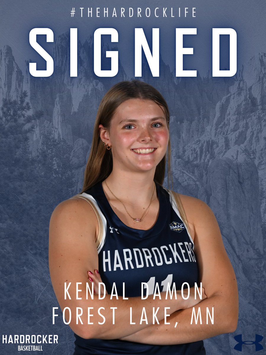 HardrockerWBB's tweet image. 𝗦𝗜𝗚𝗡𝗘𝗗✍️ 

Welcome to South Dakota Mines, Kendal Damon!

#TheHardrockLife