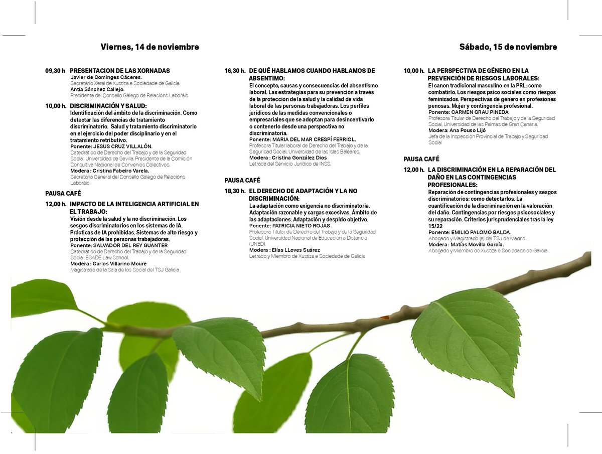 Ya de camino a✨la ciudad de la Navidad✨ para hablar mañana del mejor y peor uso que hacemos de la palabra absentismo y, sobre todo, a qué se debe su crecimiento y cómo podría prevenirse desde la perspectiva de la protección de la salud de los trabajadores.
