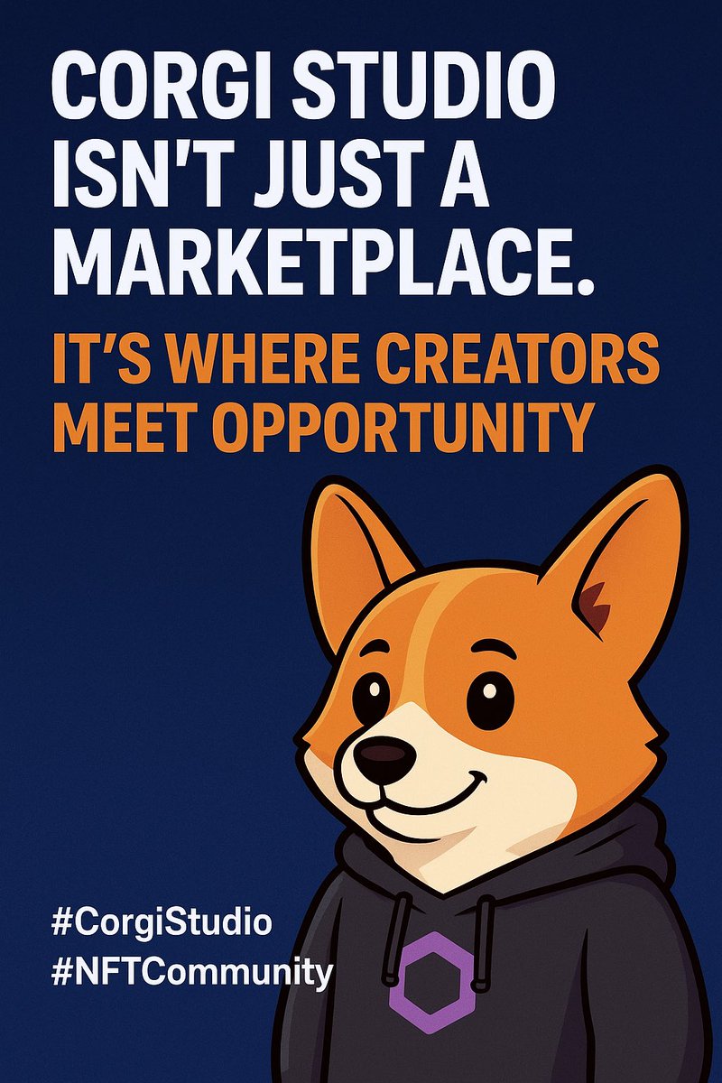GomezSdcc's tweet image. 👑 The Corgi Studio Marketplace is officially your new digital playground!
No fluff. No fake hype. Just real art,real value, and real builders.
We’re not just launching a marketplace 
we’re unleashing a creative revolution. 🌀
#CorgiStudio #NFTLaunch #BuildTogether