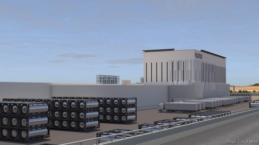 📦 Fujifilm is expanding its Mesa distribution campus! The proposed ±86,455 SF project — up for review Nov. 12 — adds five new buildings, storage tanks &amp; an automated cargo warehouse at Pecos &amp; South Mountain Rd.

Mesa’s CRE &amp; manufacturing momentum grows: na2.hubs.ly/H021sqS0