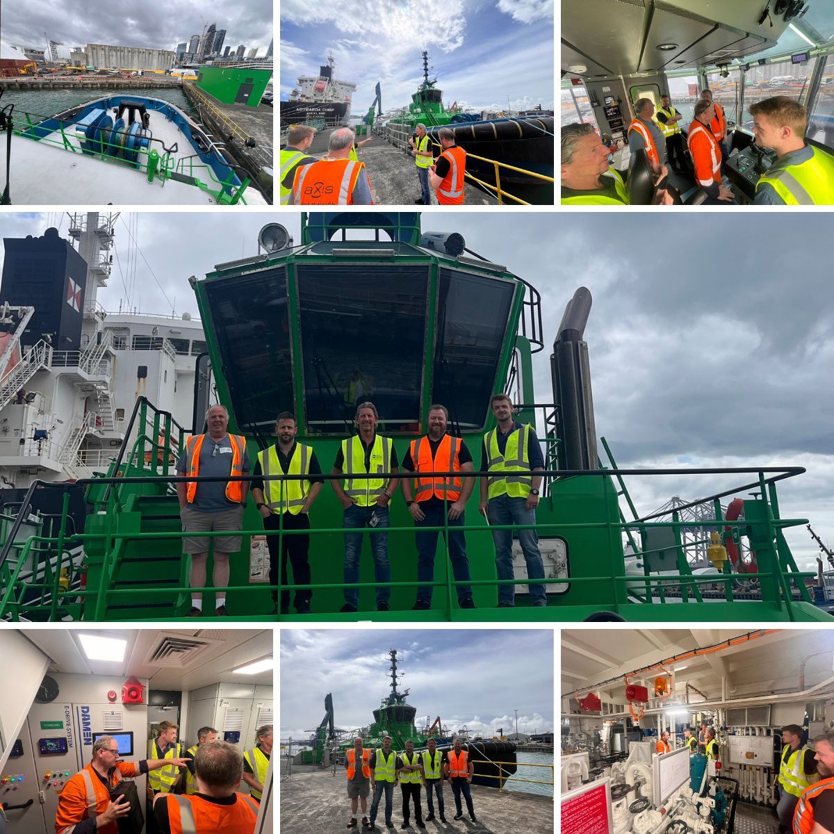 NavicomDynamics's tweet image. We recently visited the Port of Auckland to meet with our client and get a guided tour of Sparky — the world’s first full-sized ship-handling electric tug. 
We’re excited to be working on a new project with POA that will take this collaboration even further.

#PortTechnology
