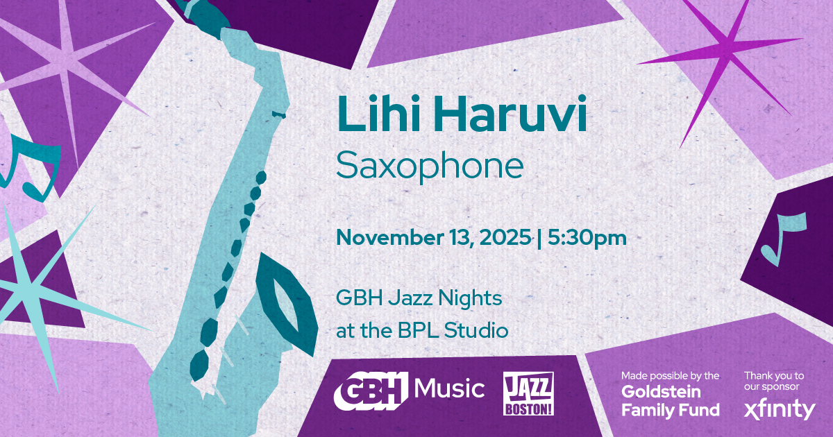 GBH Jazz Nights presents <a href="/LihiMusic/">Lihi Haruvi</a> and her eclectic quartet of mandolin, bass, and percussion, at the <a href="/BPLBoston/">Boston Public Library</a>!

Come by the Newsfeed Cafe at 5:30pm this Thursday for an unforgettable, FREE concert of genre-blending music. Register here: bit.ly/3LEQX86