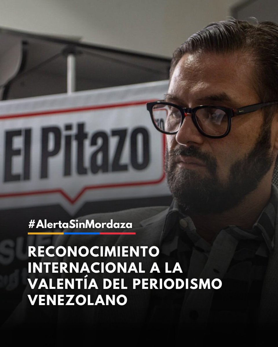 🔴 #AlertaSinMordaza | El periodista venezolano César Batiz recibirá el Premio Internacional Knight de Periodismo 2025 por su valentía al investigar corrupción y violaciones de DDHH en Venezuela.
En un país donde informar es un acto de resistencia, su voz sigue siendo verdad.