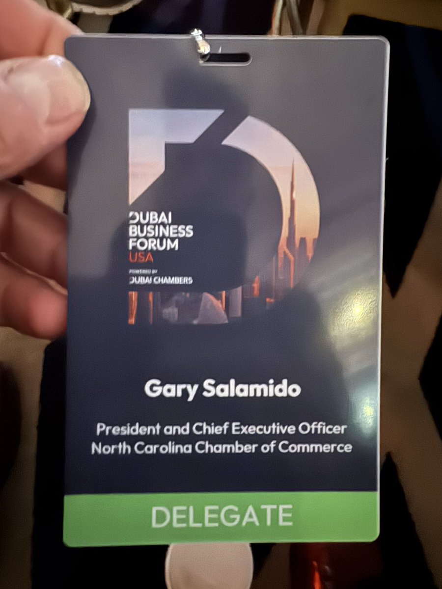In NYC for the Dubai Business Forum USA for a Roundtable with US Chambers at the invitation of the Dubai Chambers.  <a href="/NCChamber/">NC Chamber</a> <a href="/DubaiChambers/">Dubai Chambers</a> Thank you