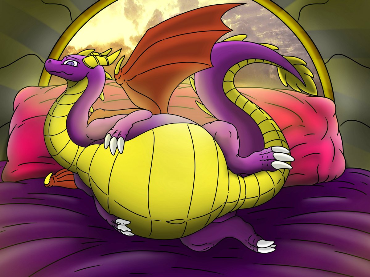 // Spyro a Preg 🥚🥚🥚

- You might like Spyro with a belly full of eggs.

- At sunset, you find Spyro. He's lying there, waiting to reveal his belly to you. Perhaps you'd like to lie beside him or do something else. 😏