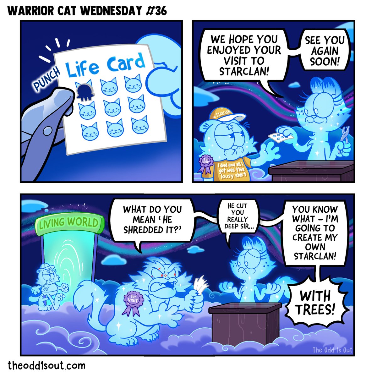 Starclan with trees sounds nice. I wonder what they get up to over there 🤔