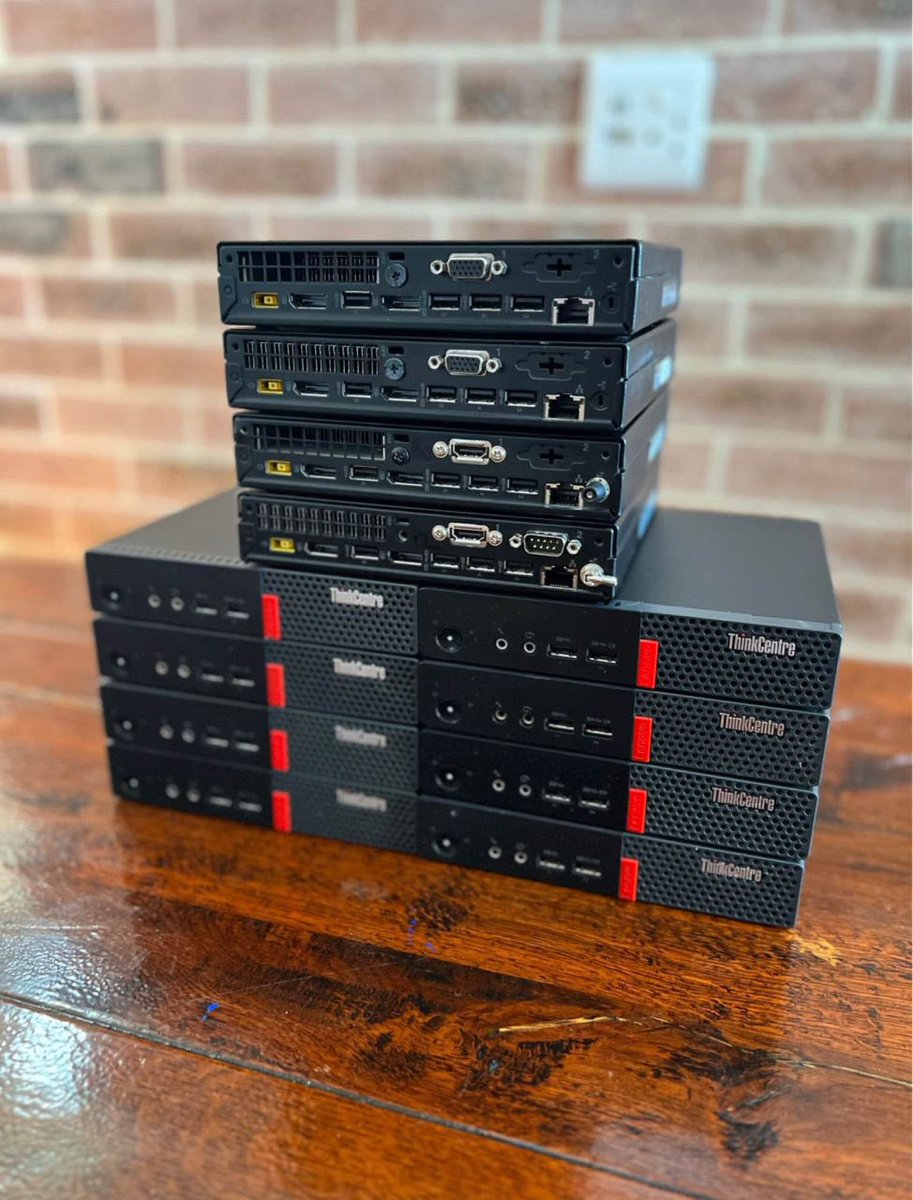 AbouNoorayn's tweet image. Lenovo ThinkCentre M910q Tiny PC

- Core i3-7100T 7th Gen
- 8GB DDR4 RAM (up to 32GB)
- 256GB SSD + M.2 NVMe slot
- Windows 11 Pro
- Integrated graphics

1850rand or 450,000 Kwacha (non-negotiable)
18 units available capetown/lilongwe
+265993122727 (WhatsApp only)