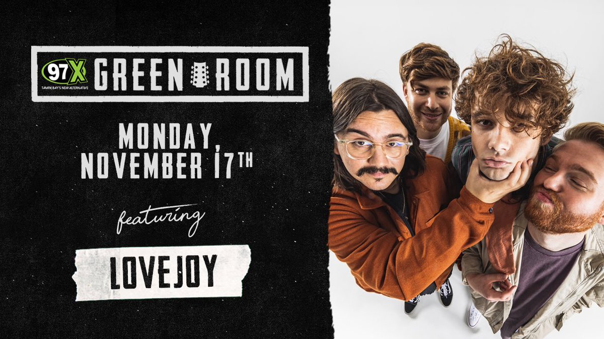 🚨 <a href="/lovejoy/">Lovejoy</a> is stopping by the <a href="/AchievaCU/">Achieva Credit Union</a> Soundstage for a #97XGreenRoom performance on Monday, November 17th! Want in on this exclusive acoustic performance and meet &amp; greet? Just register for your chance to win on our site now! 🙌

🔗: 97xonline.com/fp/97x-green-r…

<a href="/LVJYNation/">Lovejoy Nation</a>