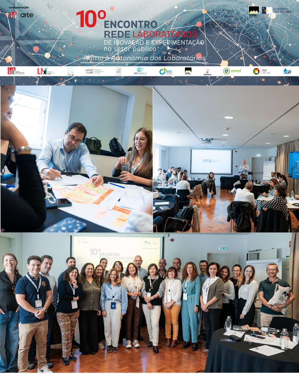 LabX_govpt's tweet image. Dias 5 e 6 de nov, Ponta Delgada acolheu o 10.º Encontro da #RedeLabInovação, com o tema “Rumo à Autonomia dos Laboratórios”.
Foram dois dias de partilha, colaboração e inovação na Administração Pública 🇵🇹💡
🔗labx.gov.pt/destaques-post…

#ARTEGov #LabX #InovaçãoPública #IncubaAçores