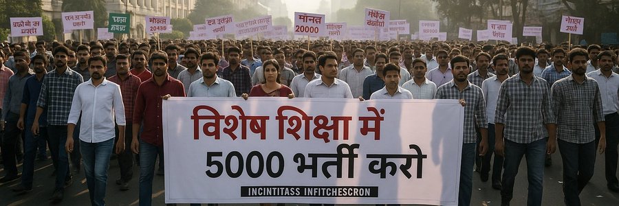 REET विशेष शिक्षकों के पदों के लिए शांतिपूर्ण धरना प्रदर्शन व सरकार तक हमारी बात पहुंचाने के लिए 

सभी साथियों से अनुरोध है...

👉 17 नवम्बर (सोमवार) 2025
👉  9.15Am 
📍स्थान – शहीद स्मारक, जयपुर

आने के लिए तैयार रहें 🙏🙏
#विशेष_शिक्षक_भर्ती_कराओ