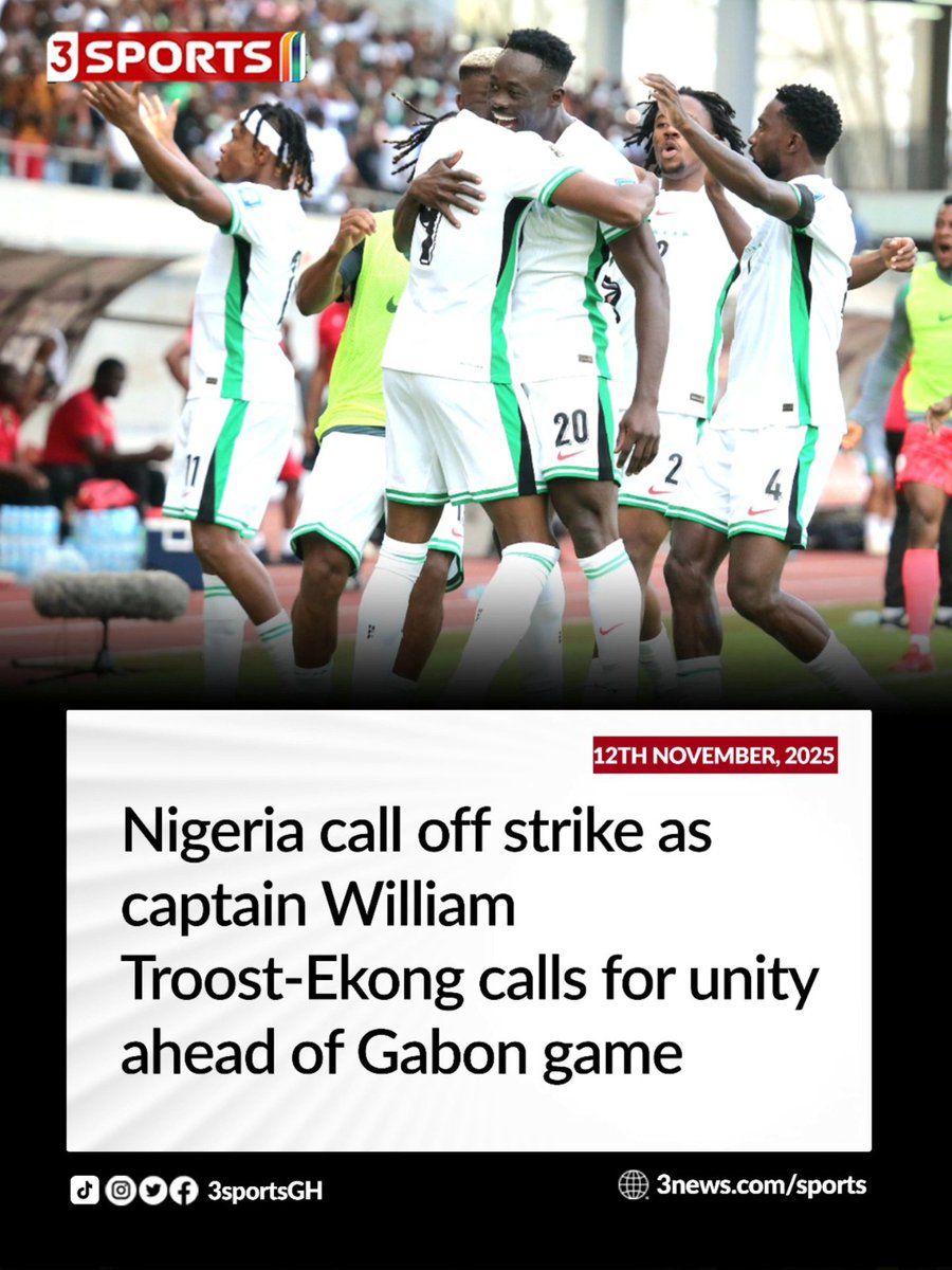 The Super Eagles say their full focus is on training as they prepare to face Gabon in Thursday’s World Cup playoff clash.

#connectsports