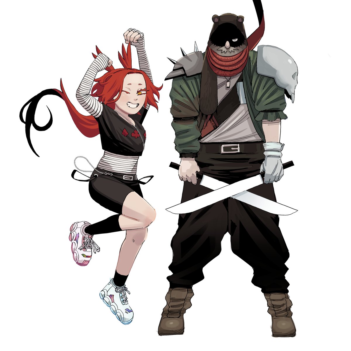 damnus_art's tweet photo. She's Pokker and the man next to her it's her dad https://t.co/7w9YGy7UBJ