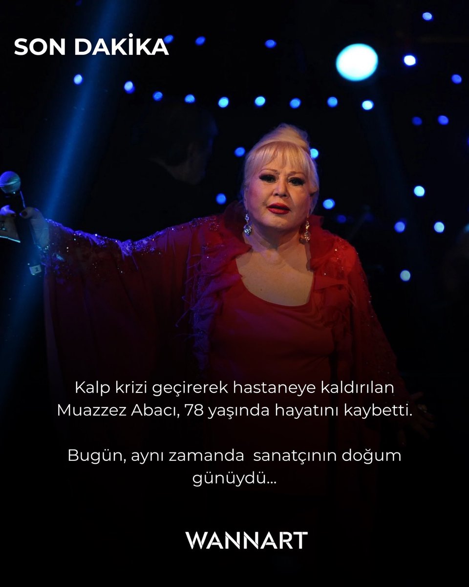 Gözlerim uykuyla barıştı sanma, sen gittin dargın sayılır…Küçüklükten beri en sevdiğim sanat müziği yorumcusuydu Abacı, TRT’de çıktığında çok sevinirdim. Büyük kayıp, ruhu şad olsun. 🙏😥