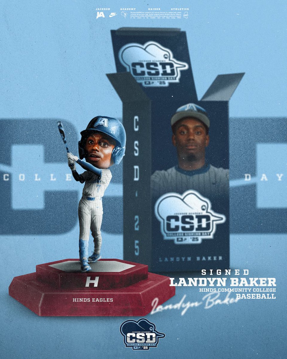 UNBOXED &amp; SIGNED TODAY:

Landyn Baker - Hinds Community College - Baseball

#WeAreJA 
#ForeverARaider