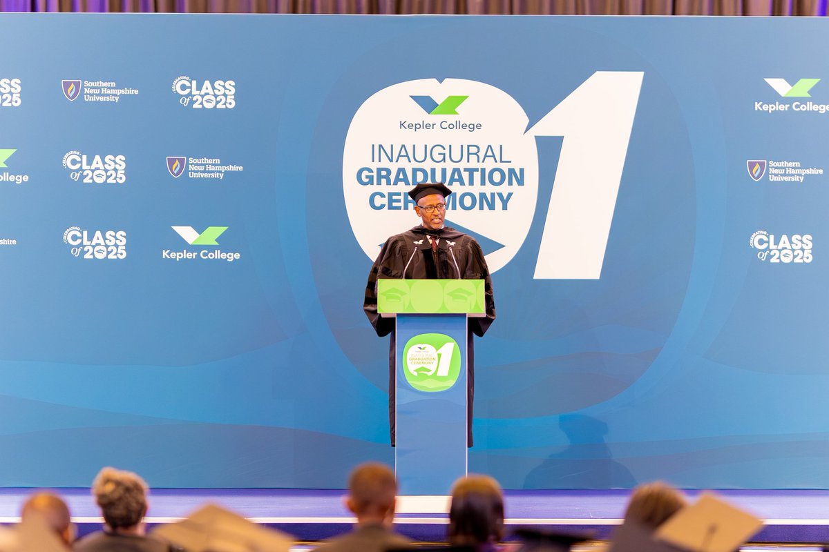 Rwanda_Edu's tweet image. Today, Minister @JoNsengimana joined the inaugural graduation ceremony of @Kepler_College at KCC.

“Kepler College is a good a example of innovation blended with technology, practical learning, and strong partnerships to equip our youth with global competencies and the confidence…
