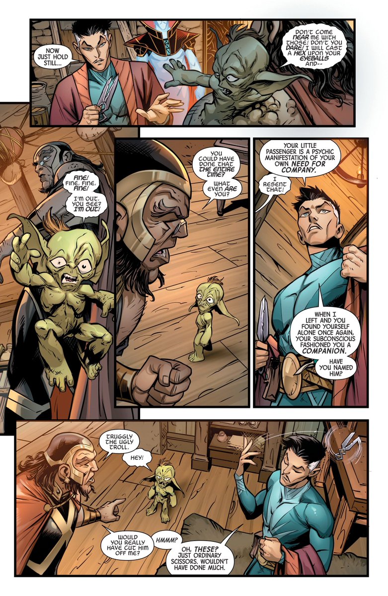 On the other hand, I enjoyed Doctor Strange #405. JMS's and Christian Ward's stories were the definite highlights. 

Landy seems to find his footing more in his story as well. Still not fully sold by his writing, tho.