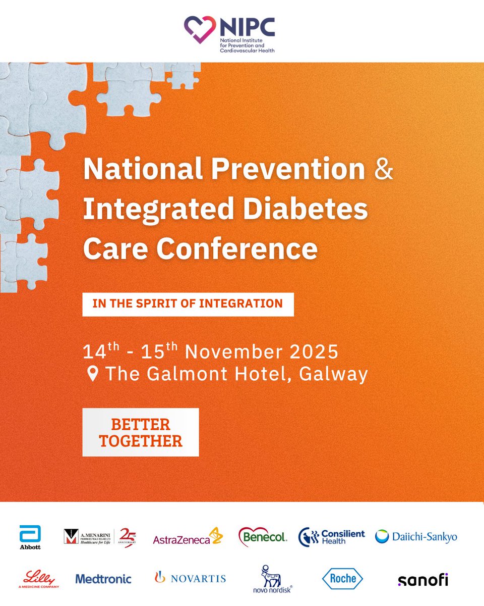 NIPCIRELAND's tweet image. Excitement is building ahead of the National Prevention &amp;amp; Integrated Diabetes Care Conference tomorrow.

Network with colleagues and leading experts as we explore the latest advances in #CVD  &amp;amp; #DiabetesCare
Last chance to register 
bit.ly/46BI3ki